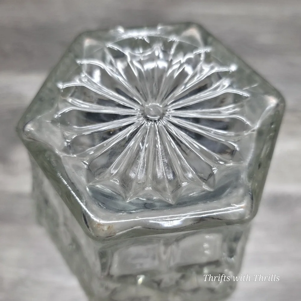 Vintage Anchor‎ Hocking Wexford Crystal Wine Decanter Bottle